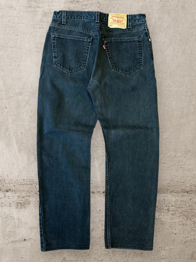 90s Levi’s 505 Black Denim Jeans - 32x30