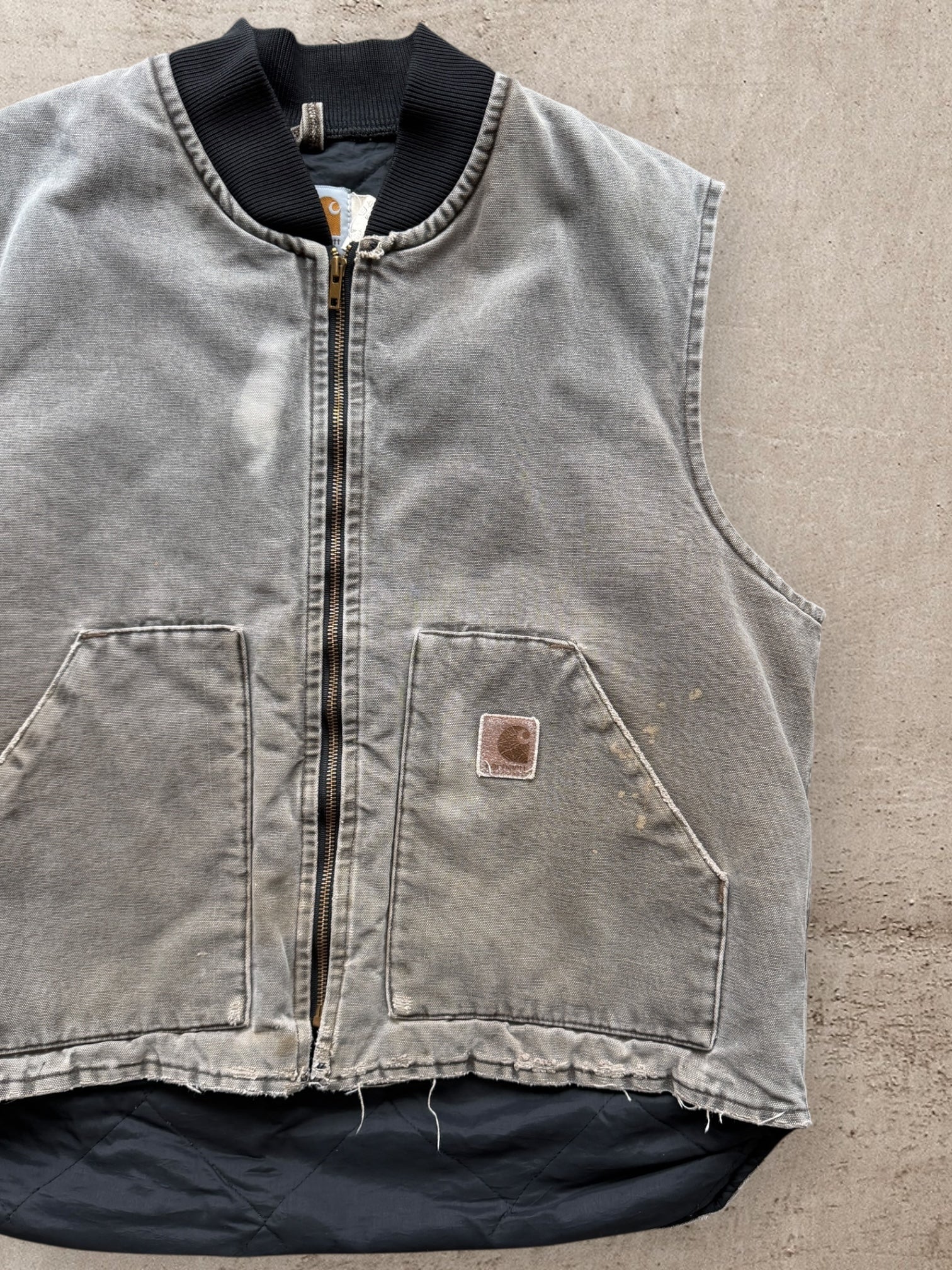 90s Carhartt Distressed Vest - XL
