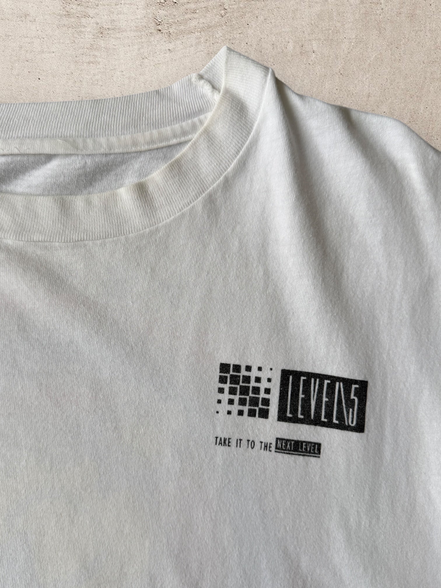 90s Level 5 Quest Technology Graphic T-Shirt - Large