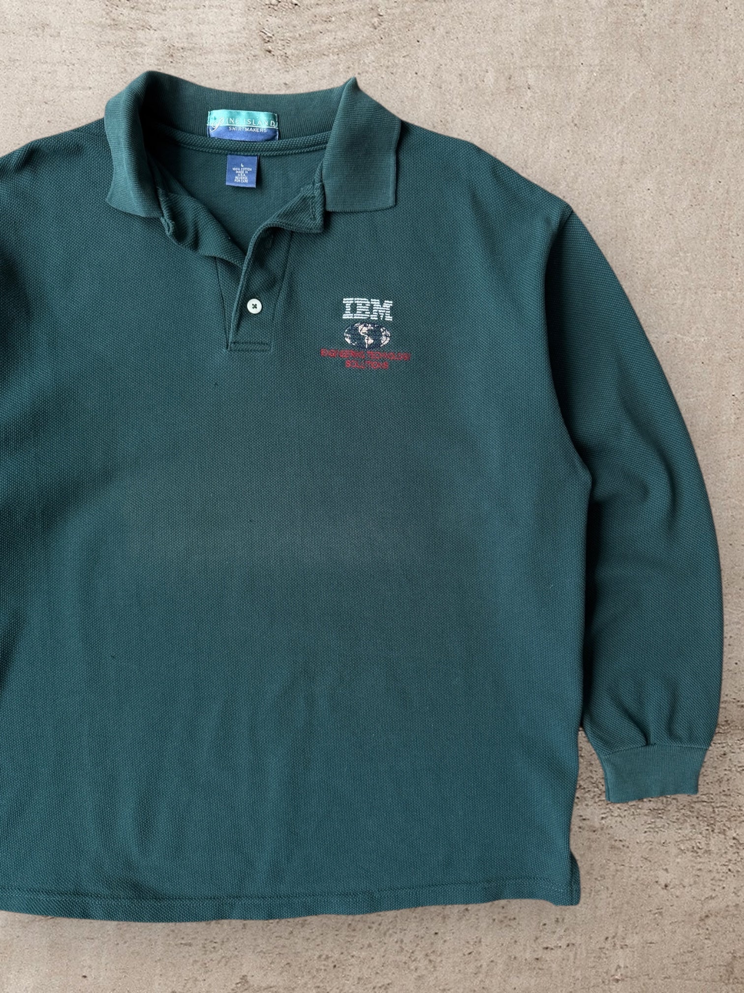 90s IBM Engineering Technology Polo Shirt -Large
