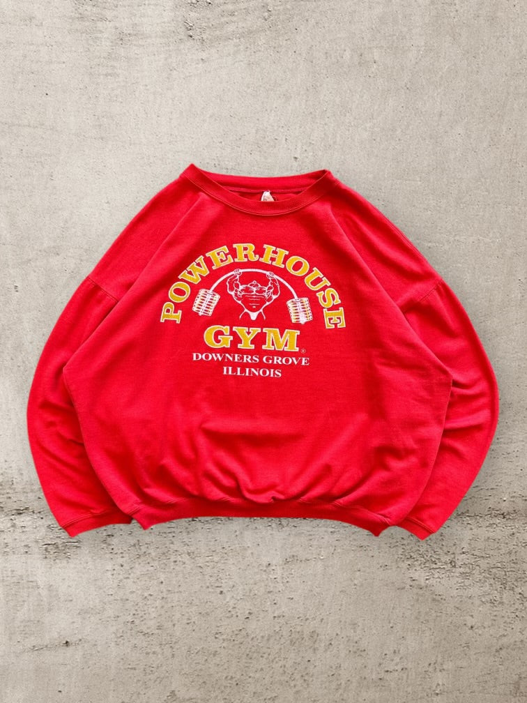 80s Power House Gym Graphic Crewneck - XXL