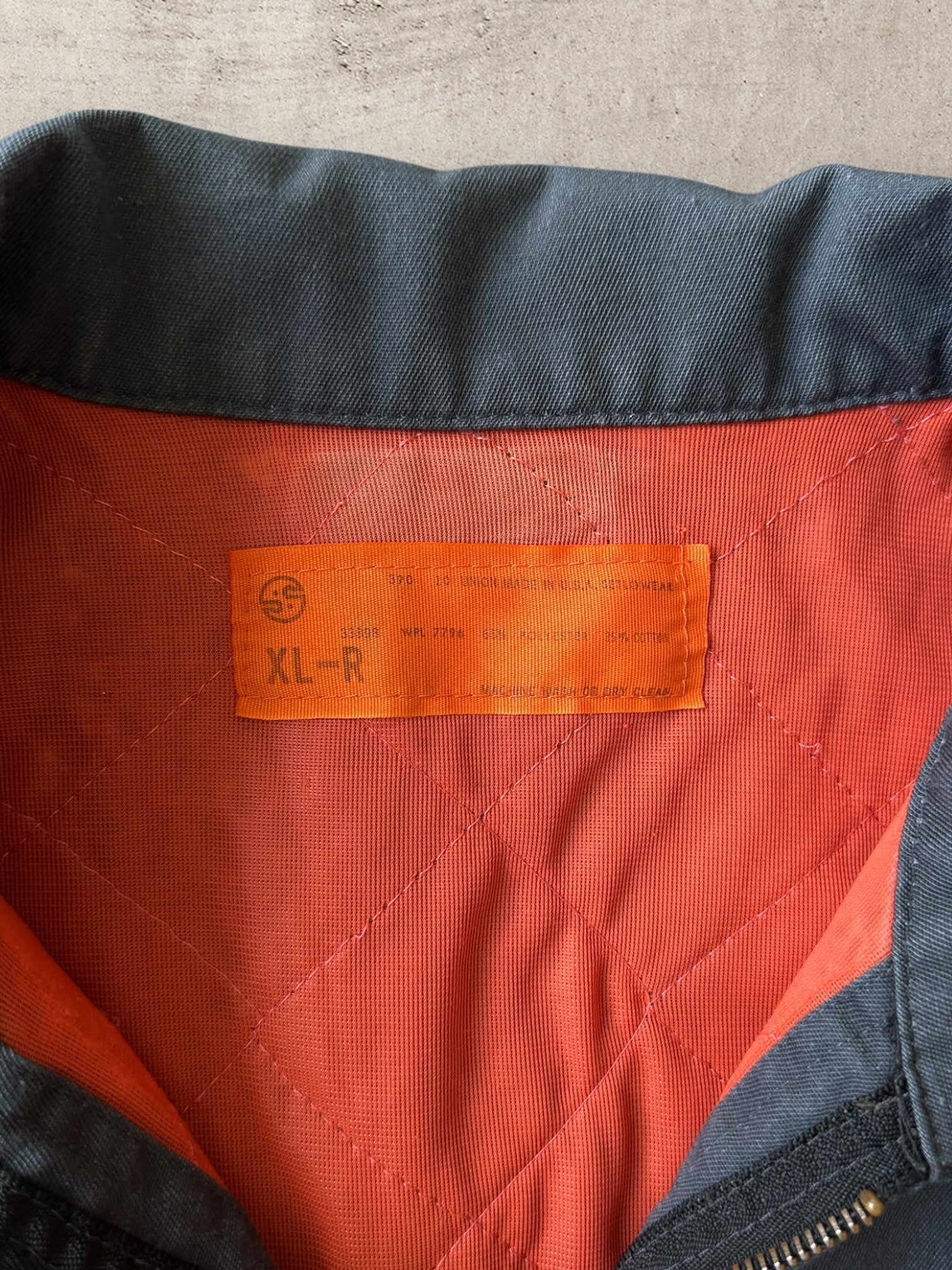 70s Union Made Two Pocket Zip Up Work Jacket - XL