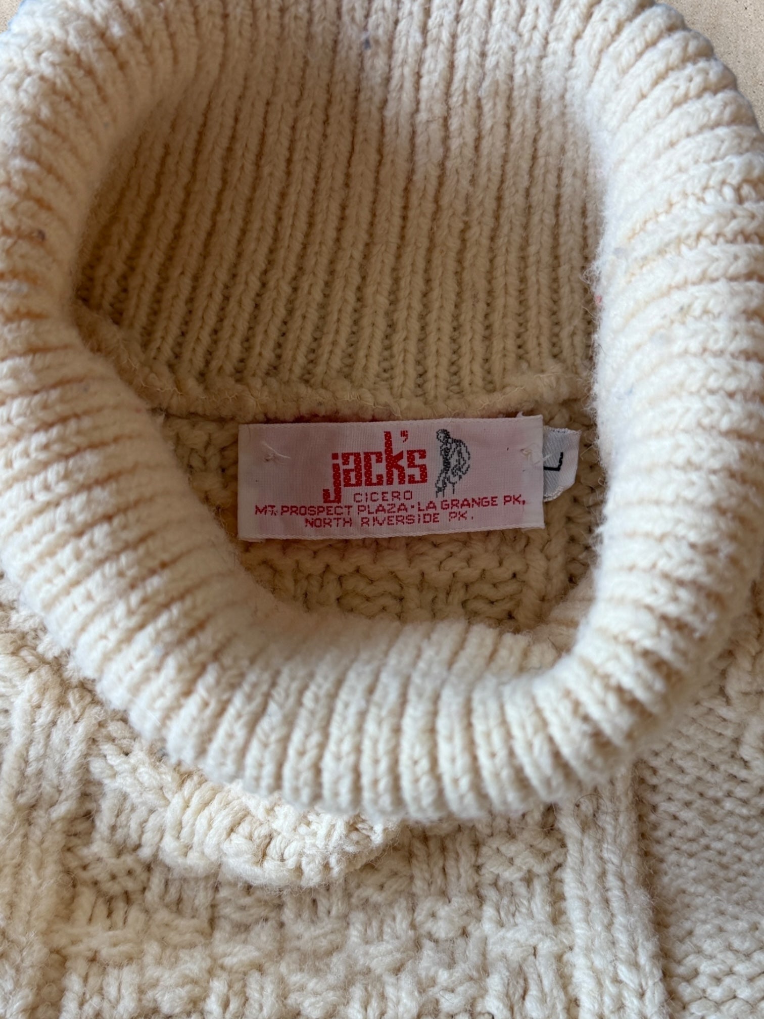 70s/80s Jack’s Wool Turtle Neck Sweater - Large