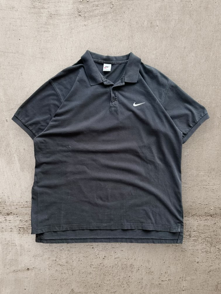 90s Nike Mini Swoosh Polo Shirt - XXL