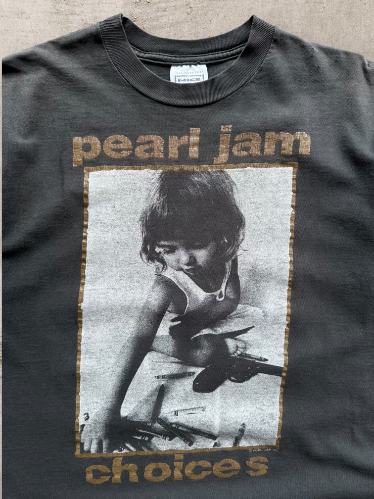 90s Pearl Jam 9/10 Kids Prefer Crayons To Guns Graphic T-Shirt - Large ...