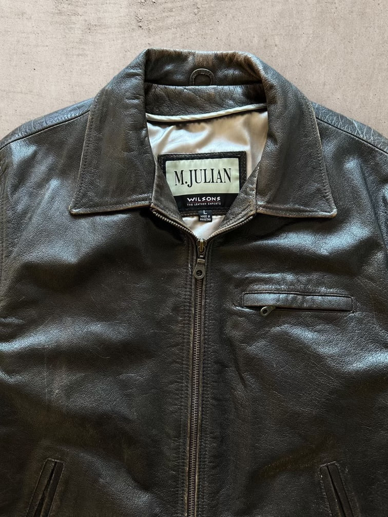 00s M. Julian Herrington Leather Jacket - Large