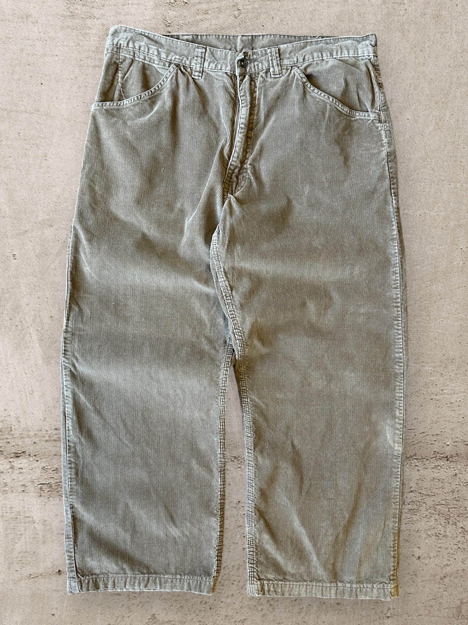 00s Gap Industrial Work Wear Corduroy Pants - 36x28