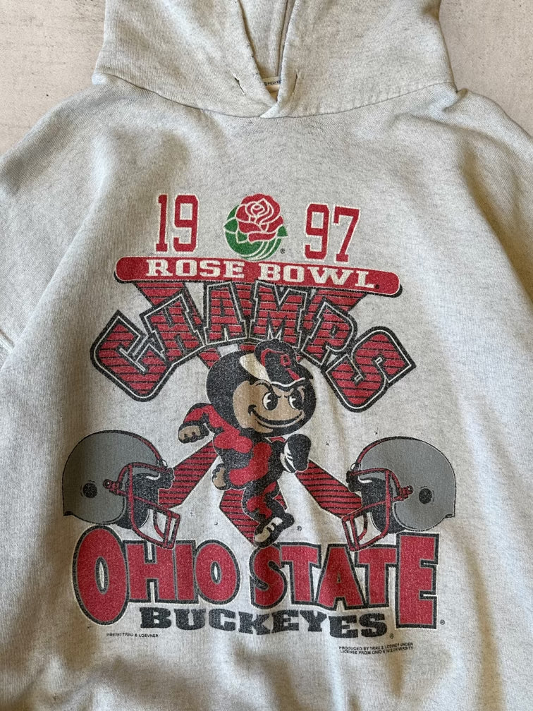 1997 Ohio State Buckeyes Rose Bowl Champions Hoodie - Large