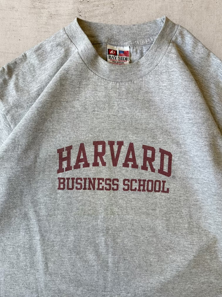 00s Harvard Business School Heather Grey T-Shirt - Large