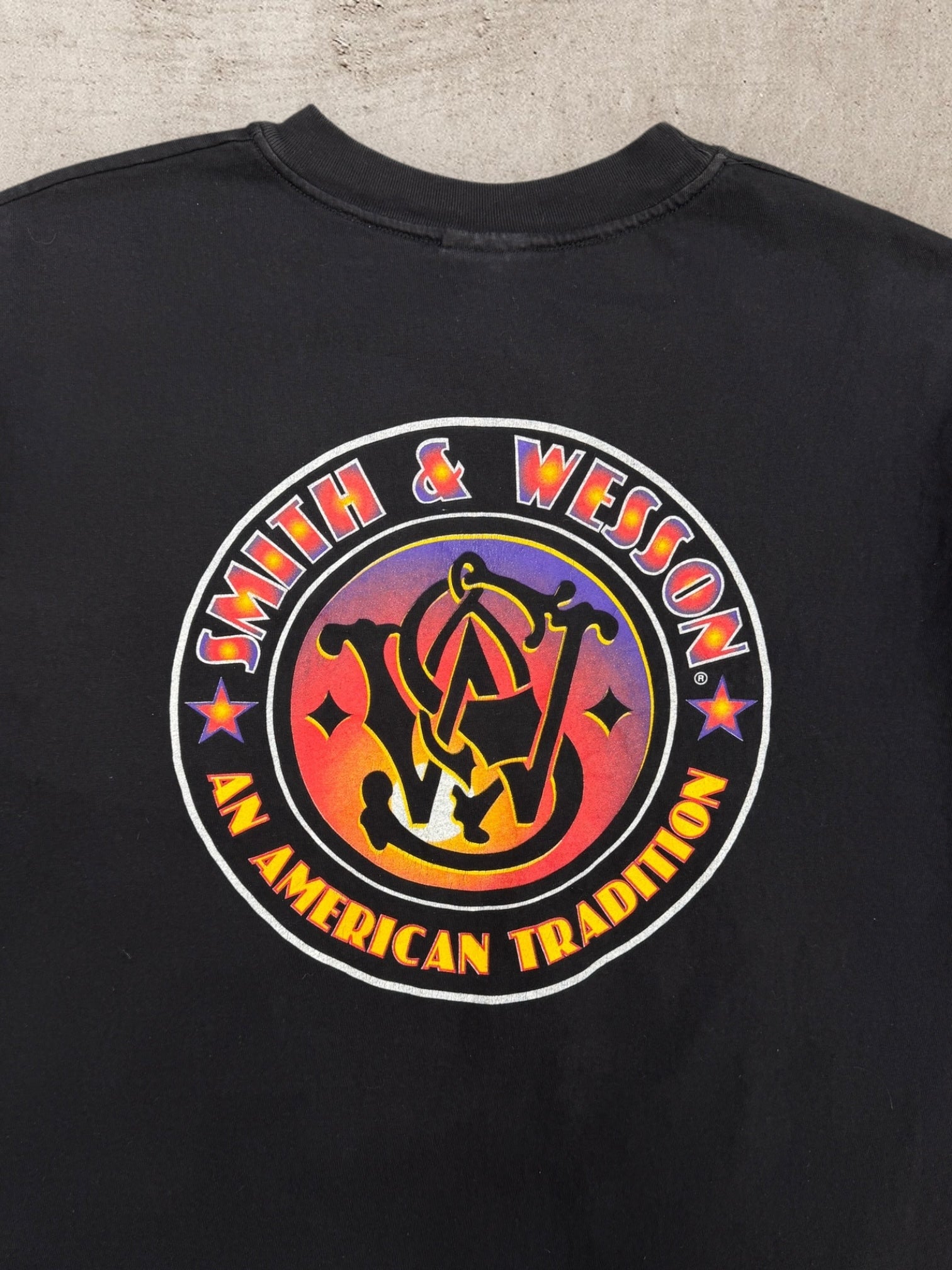 90s Smith & Wesson An American Tradition Graphic T-Shirt - XXL