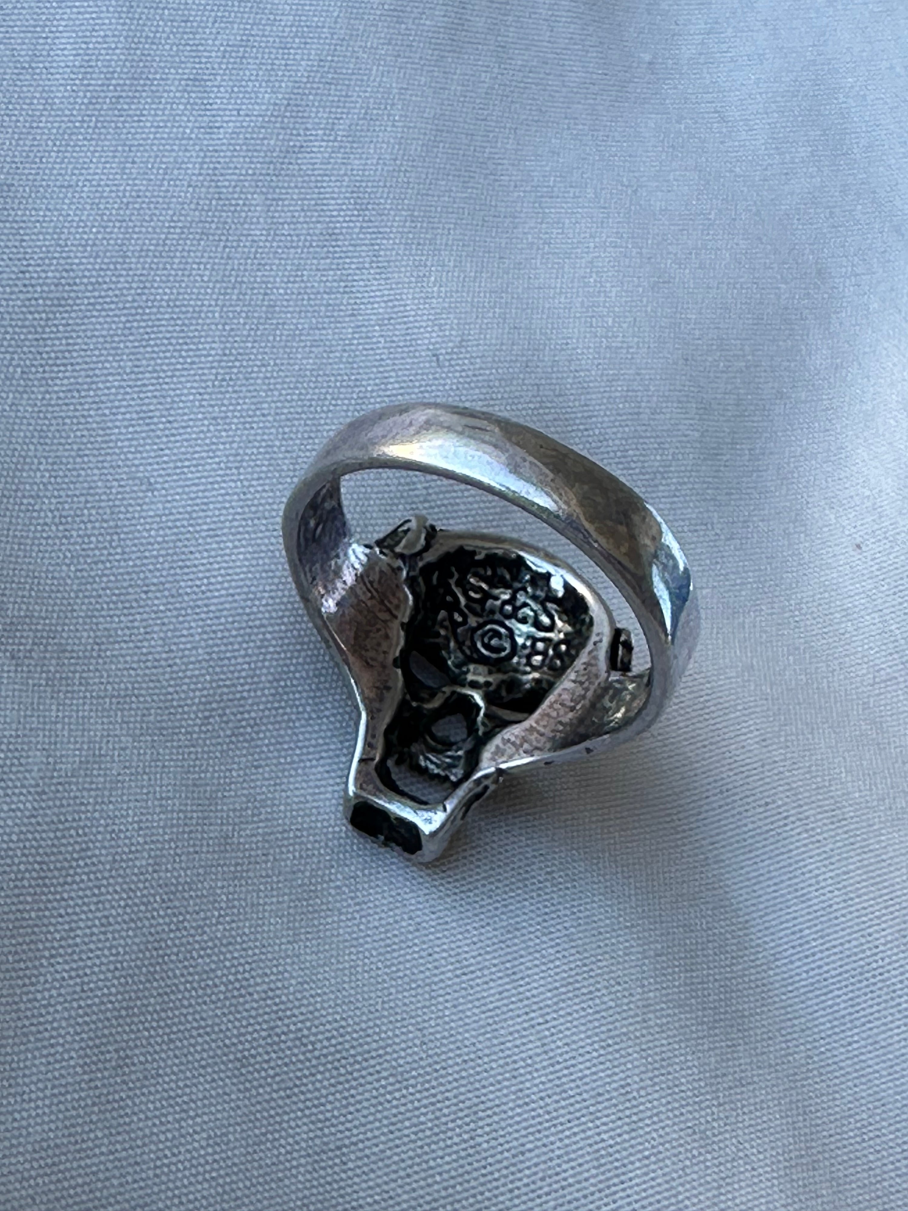 1988 G&S Screaming Skull Biker Ring Size 7