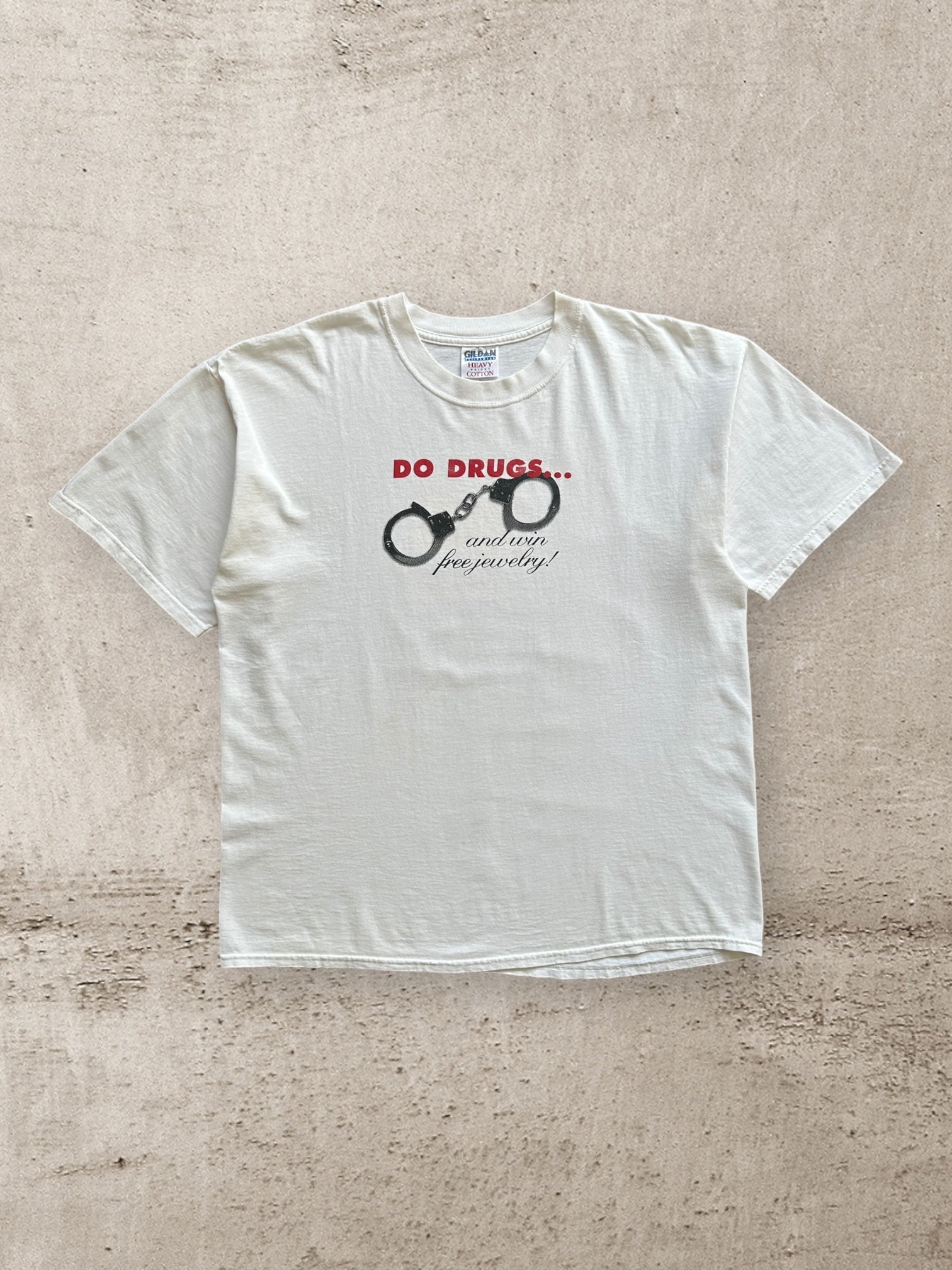 00s Do Drugs… Win Free Jewelry Graphic T-Shirt - XL
