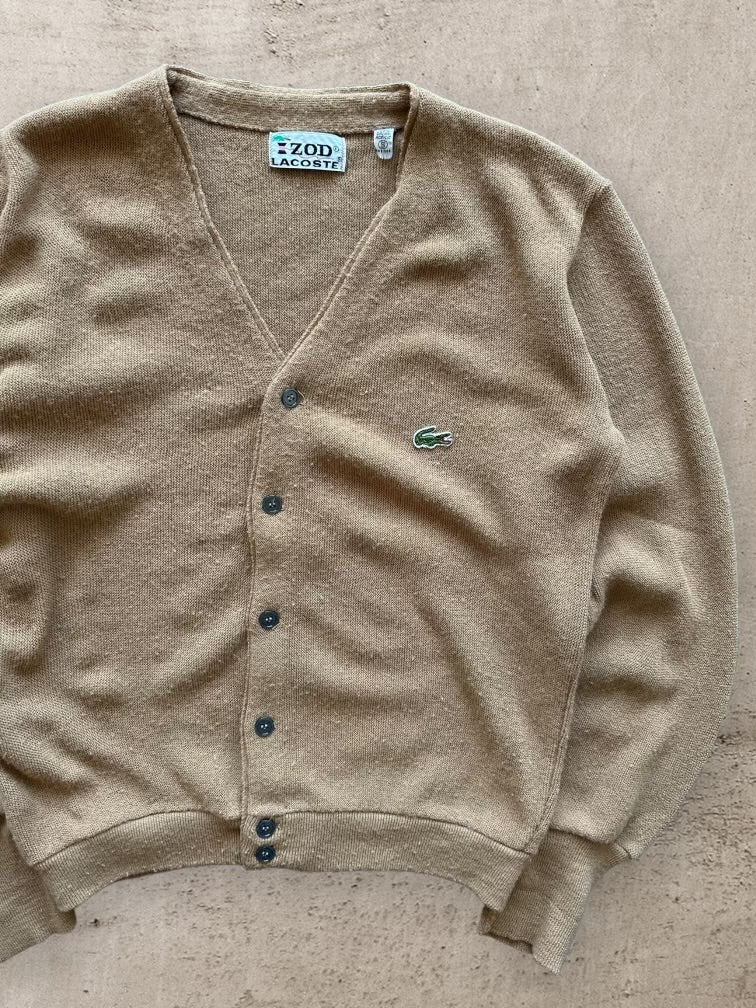 80s Lacoste & Izod Knit Cardigan - Small