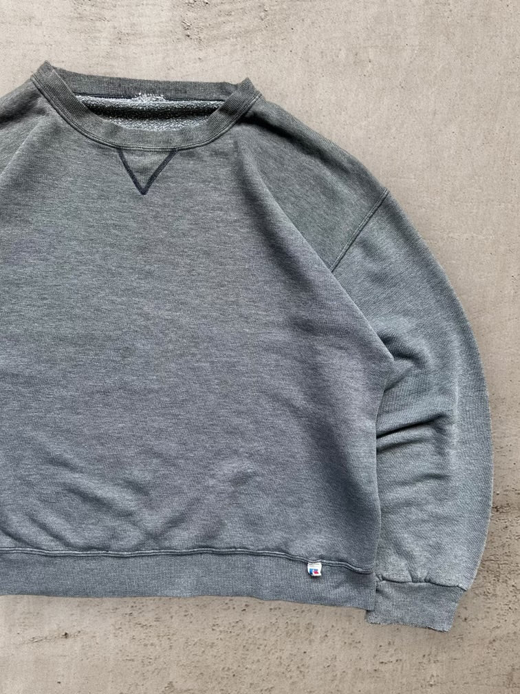 90s Russell Athletic Grey Crewneck - Large