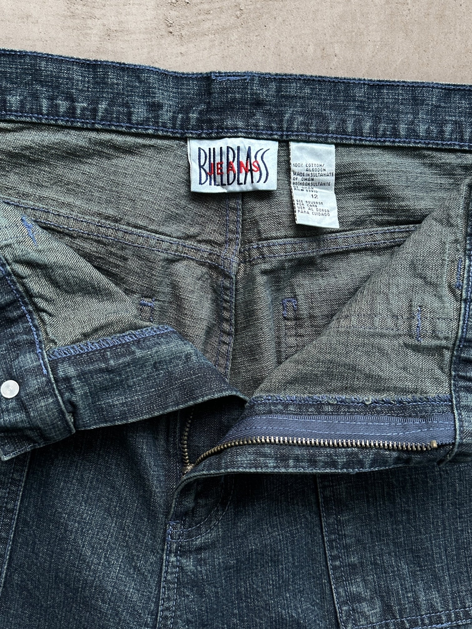 00s Bill Bass Denim Fatigue Carpenter Pants - 34