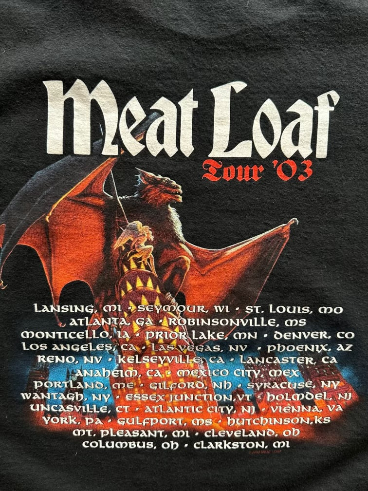 00s Meat Loaf Tour Graphic T-Shirt - XL