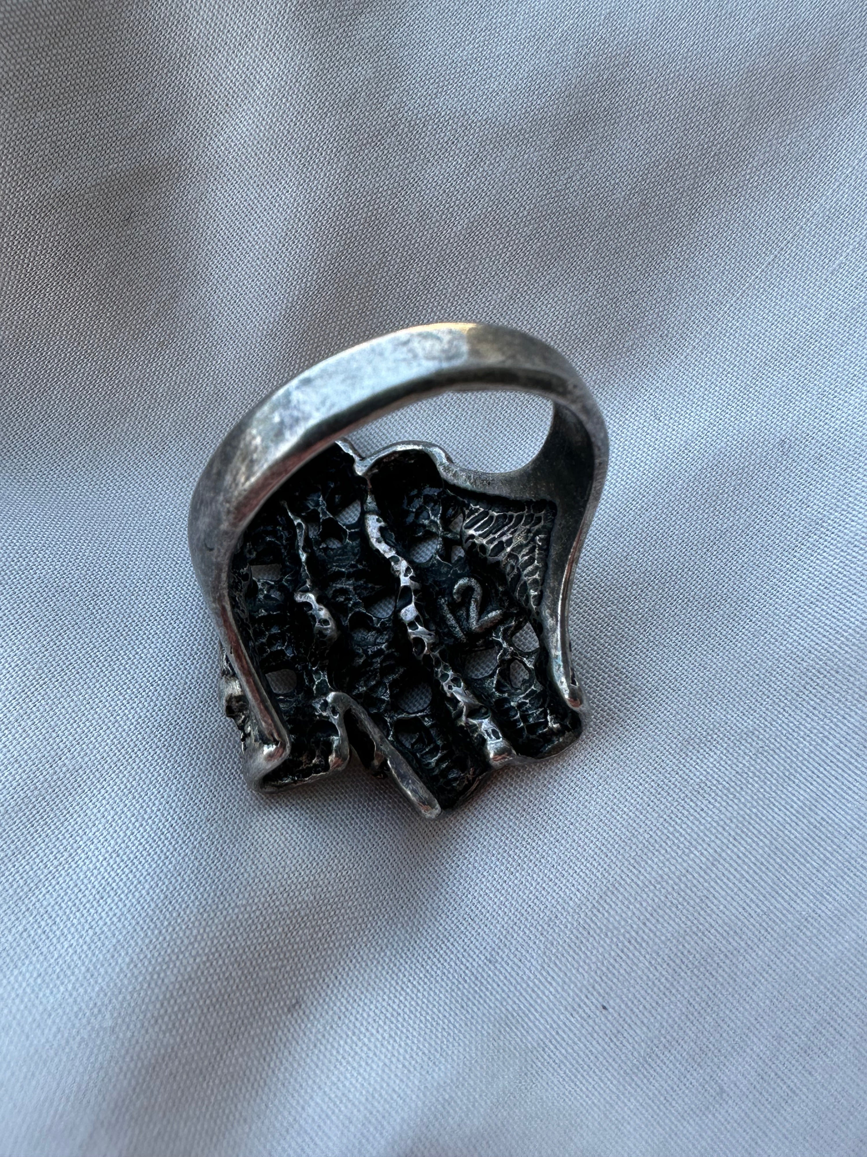 80s/90s G&S Skull Biker Ring Size 11.5