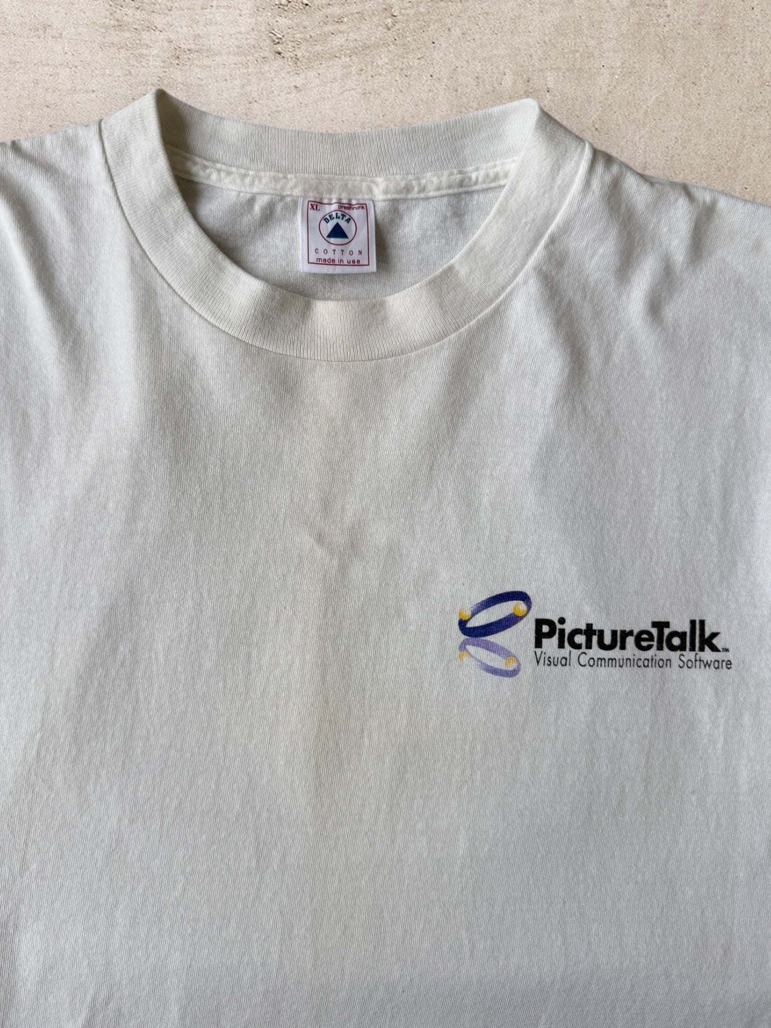 90s Picture Talk Tech Graphic T-Shirt - XL