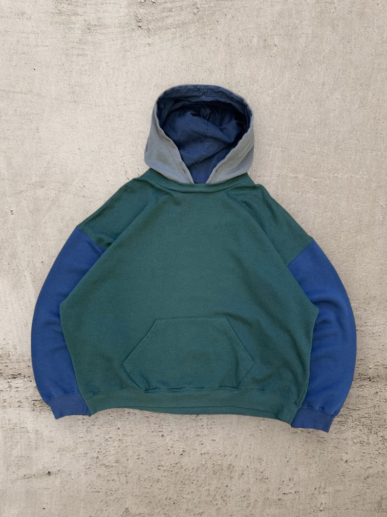 90s Color Block Hoodie - XXL