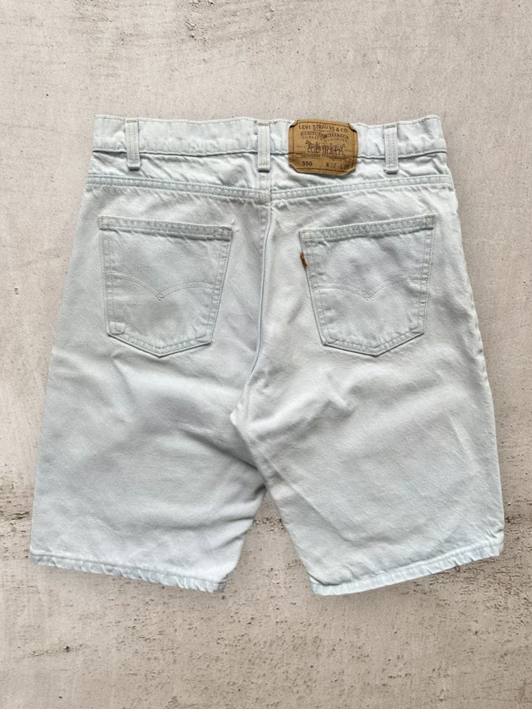 90s Levi’s 550 Orange Tab Denim Shorts - 32