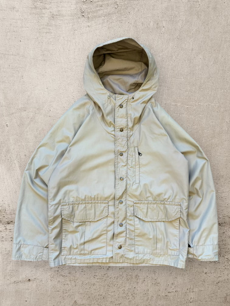 80s Columbia Light Beige Hooded Jacket - Large