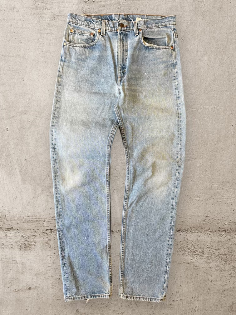 90s Levi’s 505 Light Wash Denim Jeans - 33x33