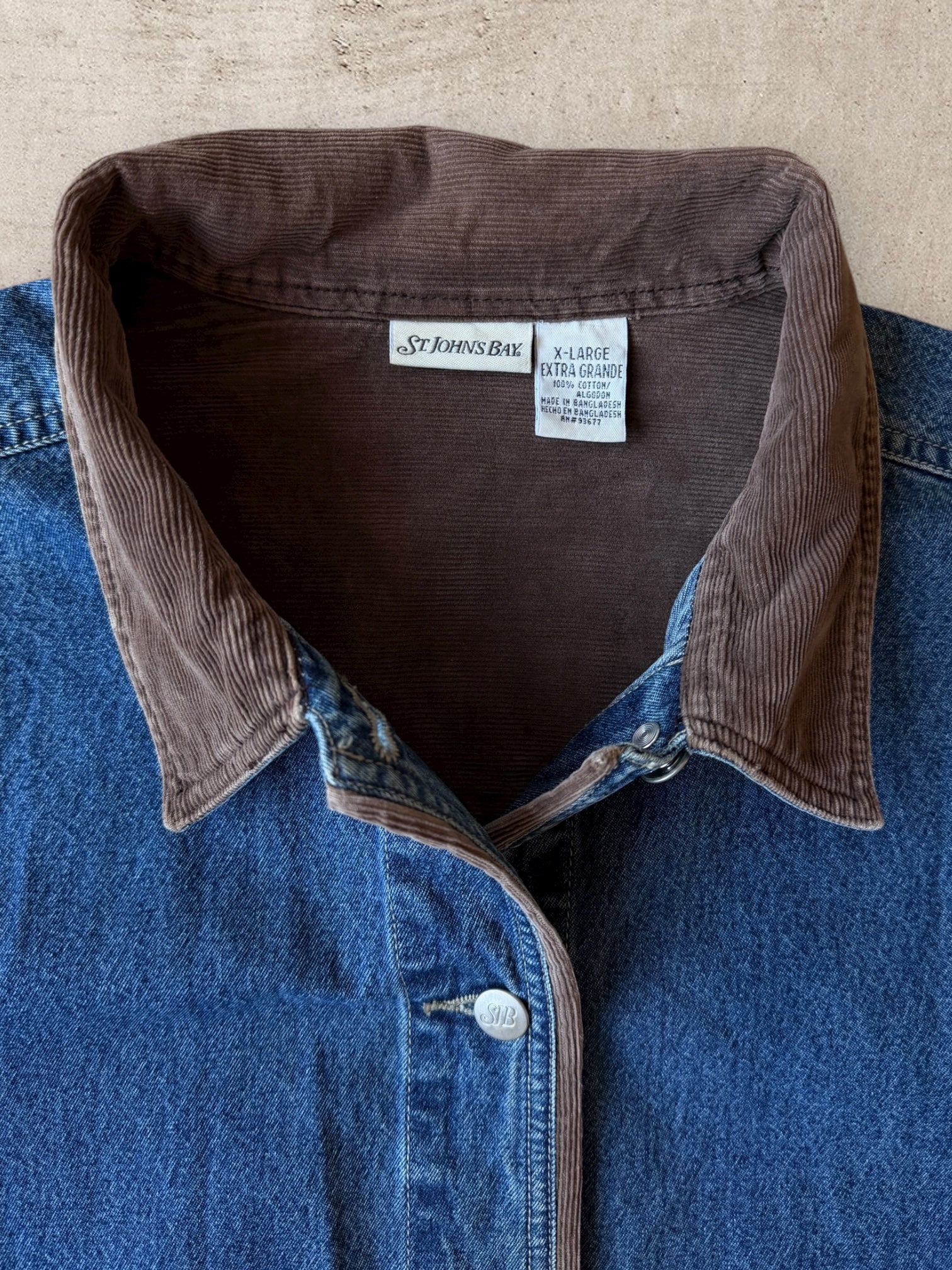 00s St. John’s Bay Denim Chore Jacket - XL