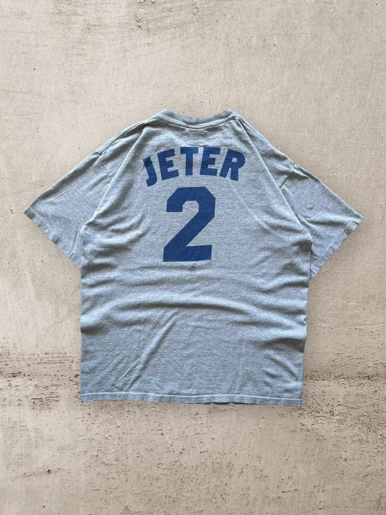 00s New York Derek Jeter Graphic T-Shirt - XL