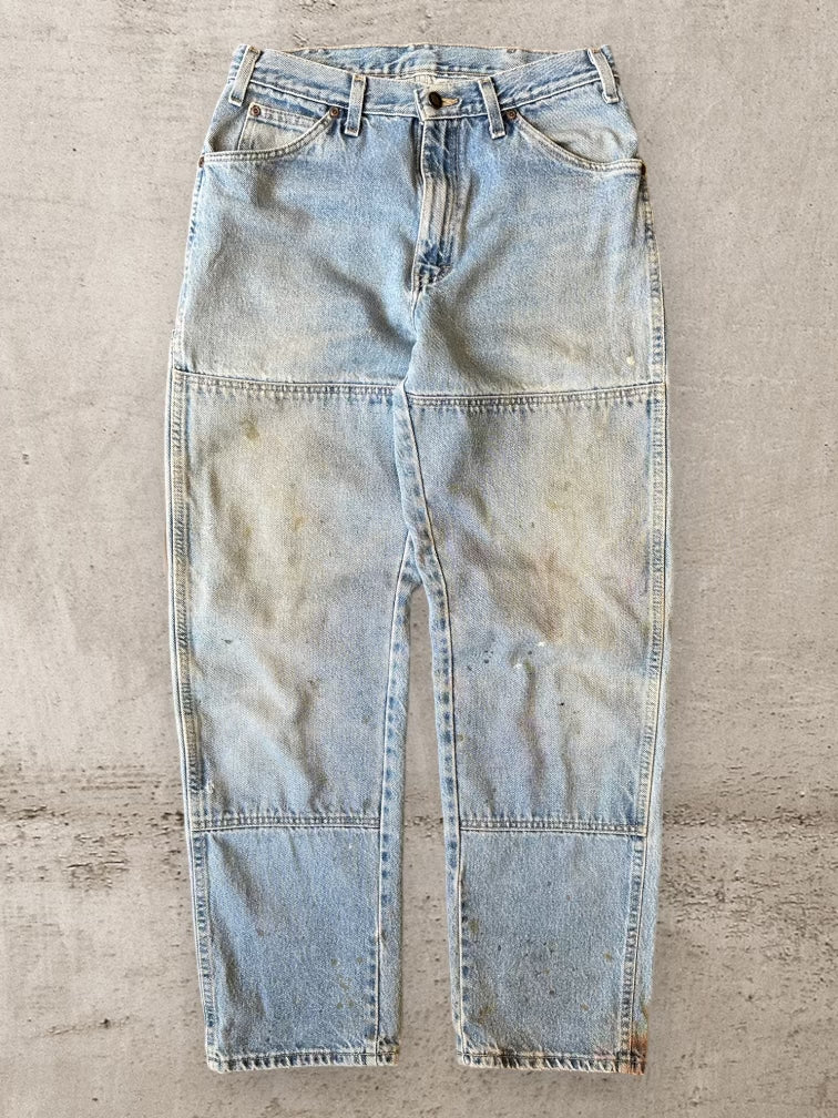 00s Dickies Double Knee Light Wash Denim Jeans - 30x31