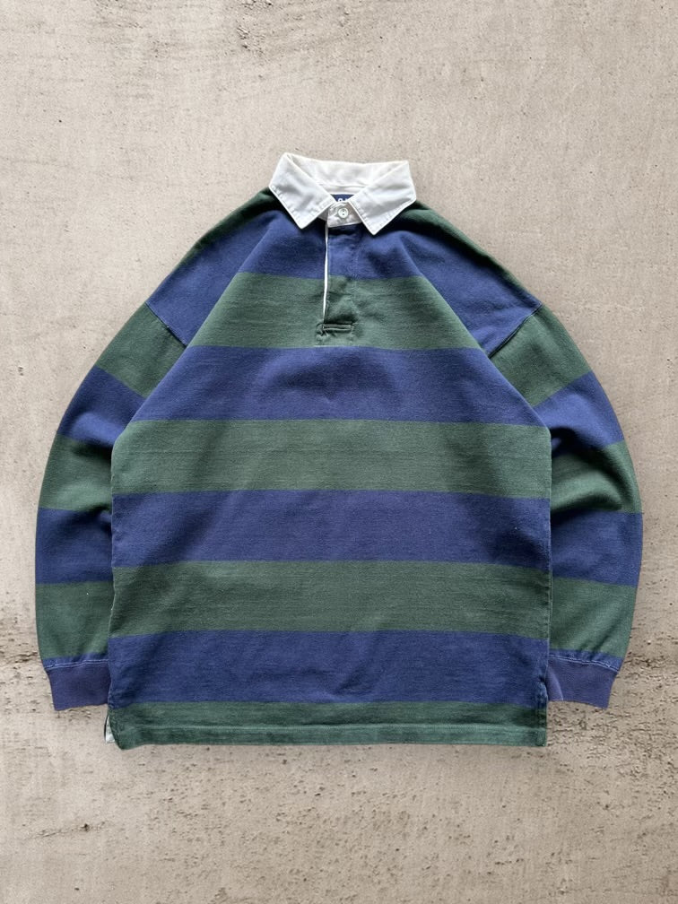 90s Gap Striped Polo Shirt - XL