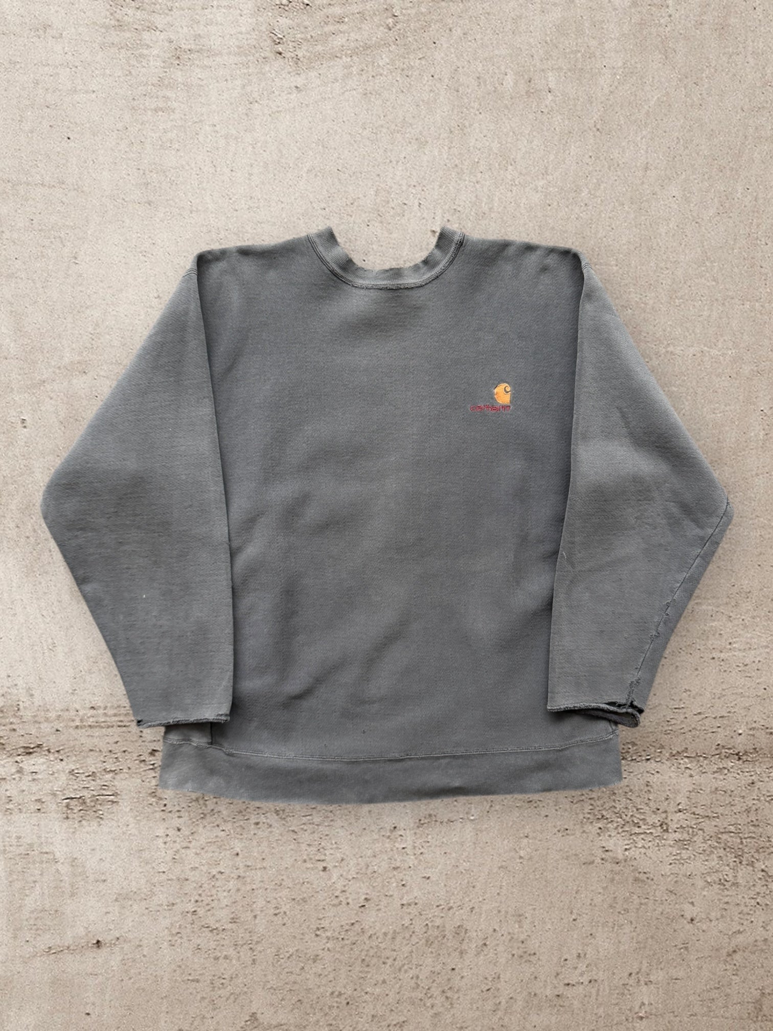 90s Carhartt Faded & Distressed Crewneck - XL