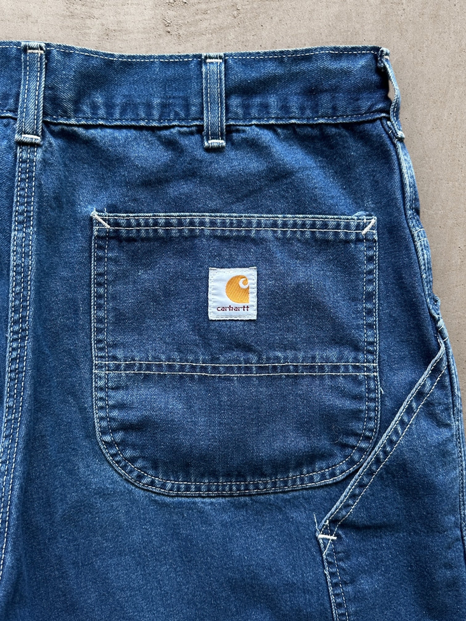 90s Carhartt Denim Carpenter Shorts - 34 – The Juncture