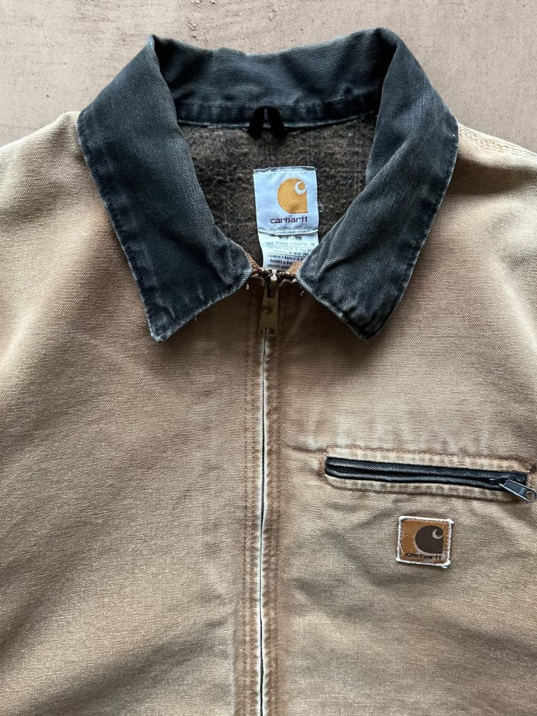 00s Carhartt Tan Wool Lined Detroit Jacket - XL