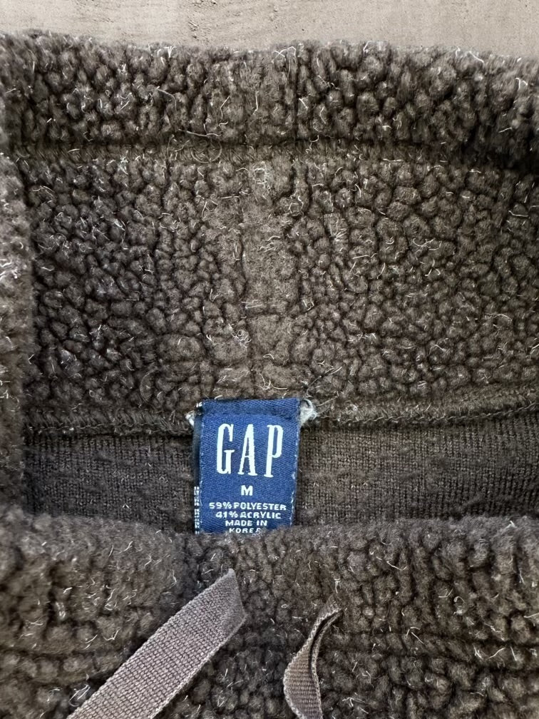 00s Gap Brown Mock Neck Fleece - Medium