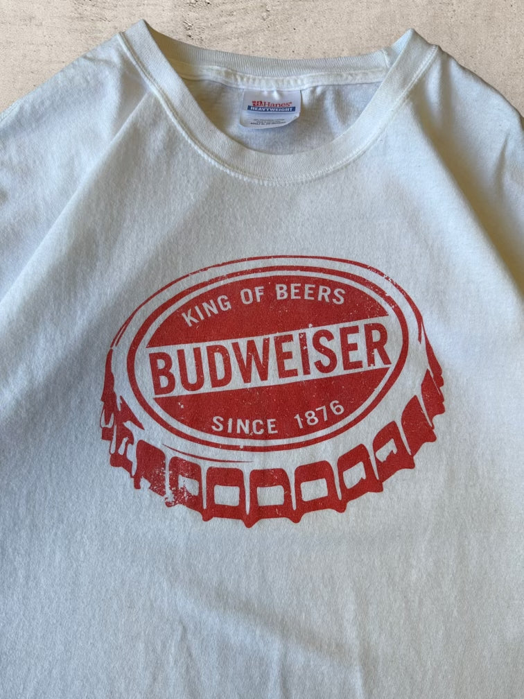 00s Budweiser Bottle Cap T-Shirt - Large