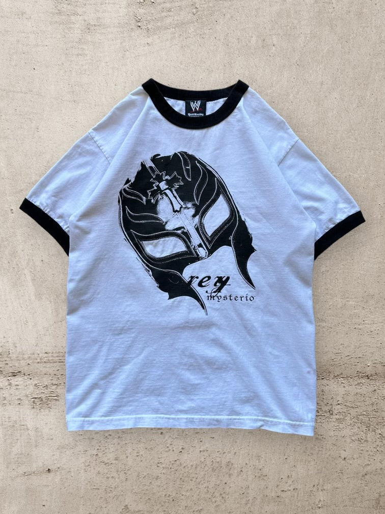 00s WWE Rey Mysterio Graphic Ringer T-Shirt