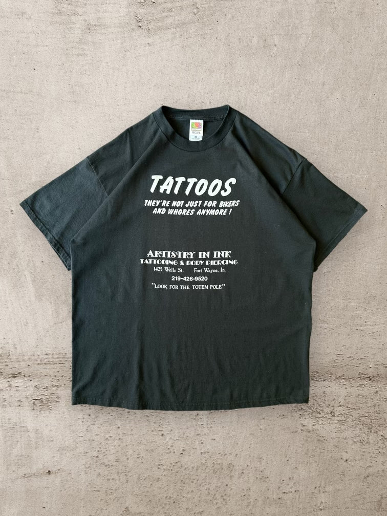 90s Tattoos Parody T-Shirt - XXL