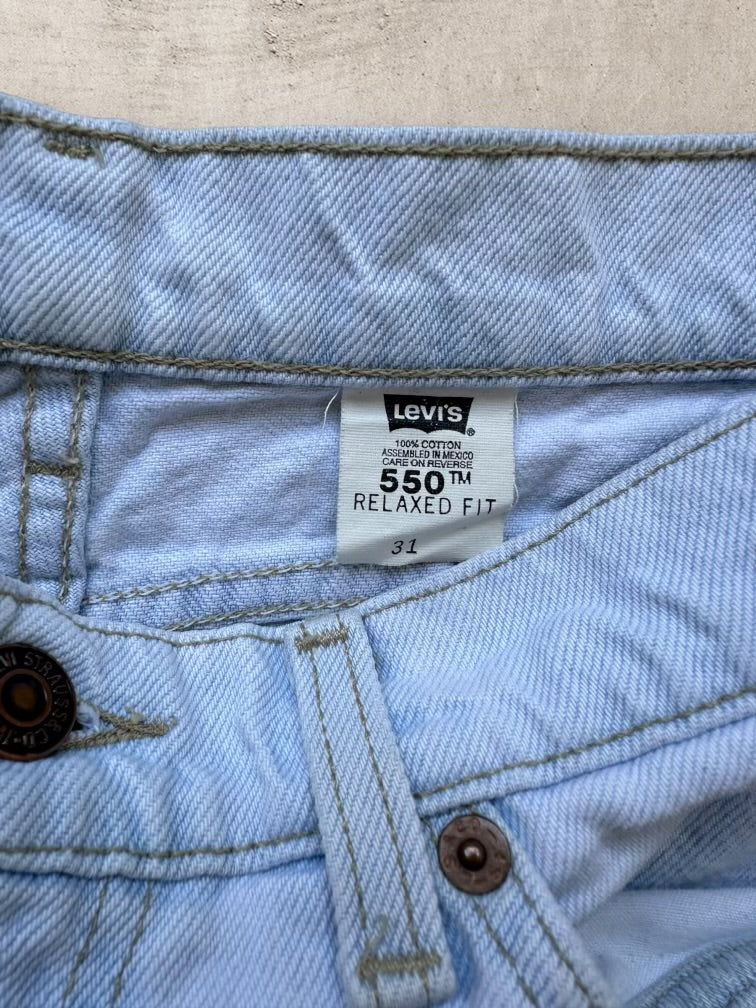 90s Levi’s 550 Orange Tab Denim Shorts - 30