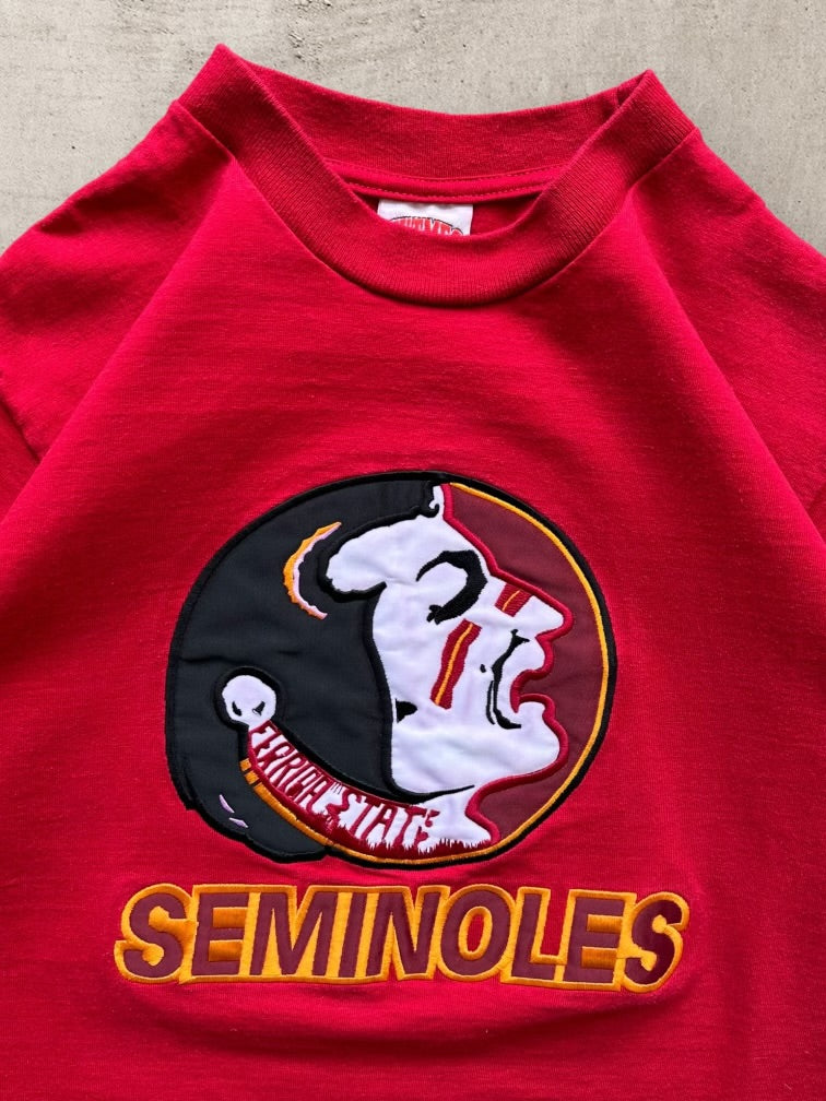 90s Nutmeg Florida State Seminoles Graphic T-Shirt - Medium