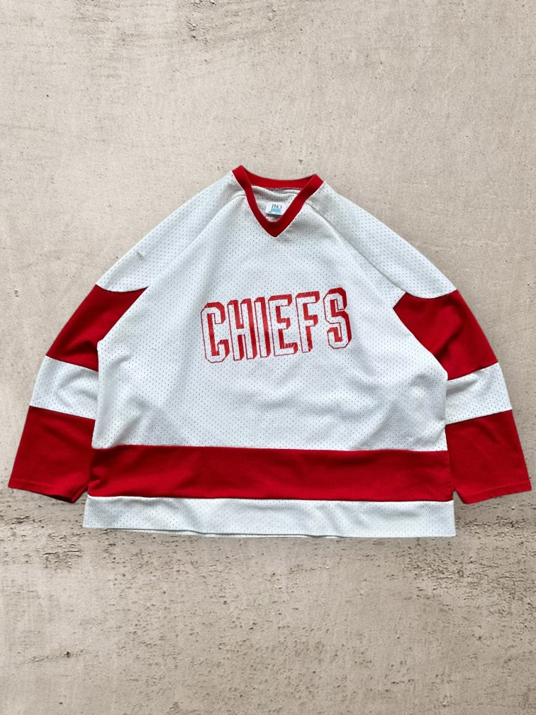 90s Pro Athletic Chiefs Hockey Jersey - XXL