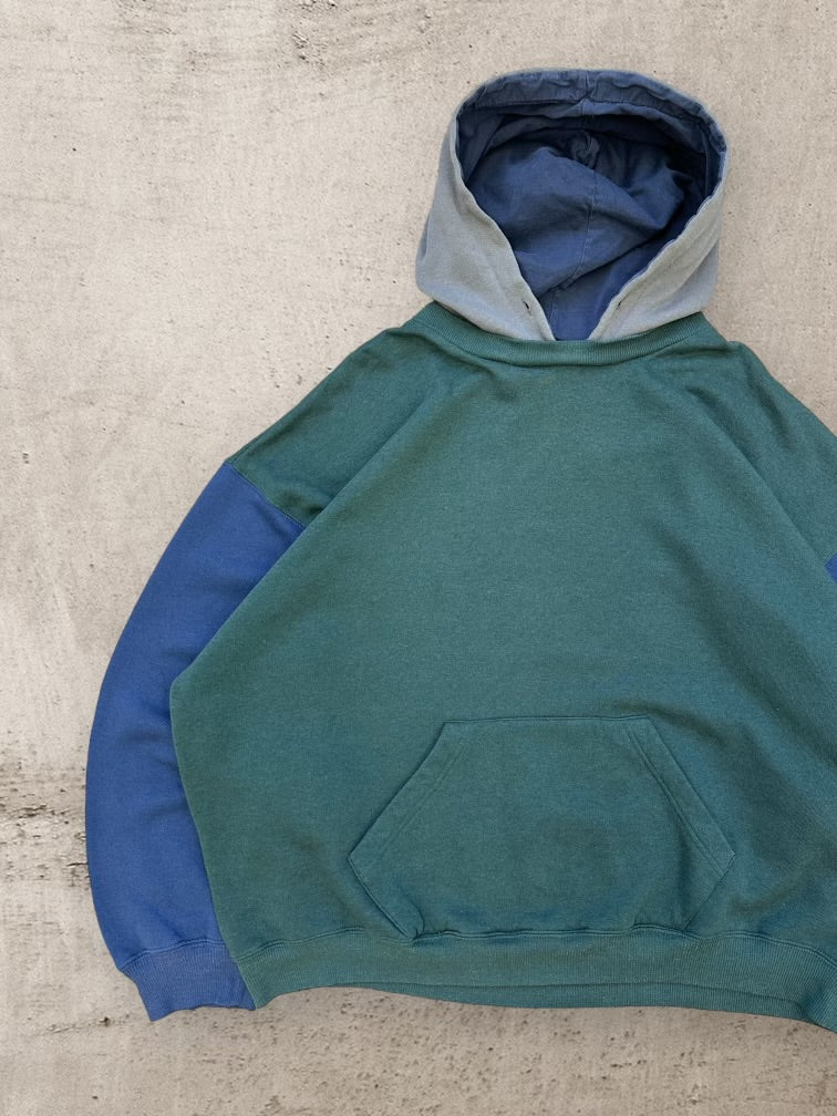 90s Color Block Hoodie - XXL