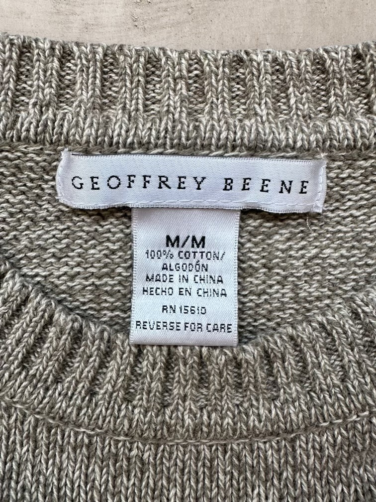 00s Geoffrey Beene Multicolor Knit Sweater - Large