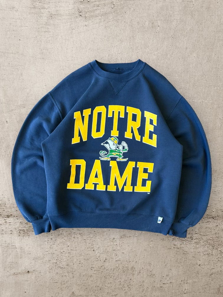 90s Russell Athletic Notre Dame Crewneck - Large