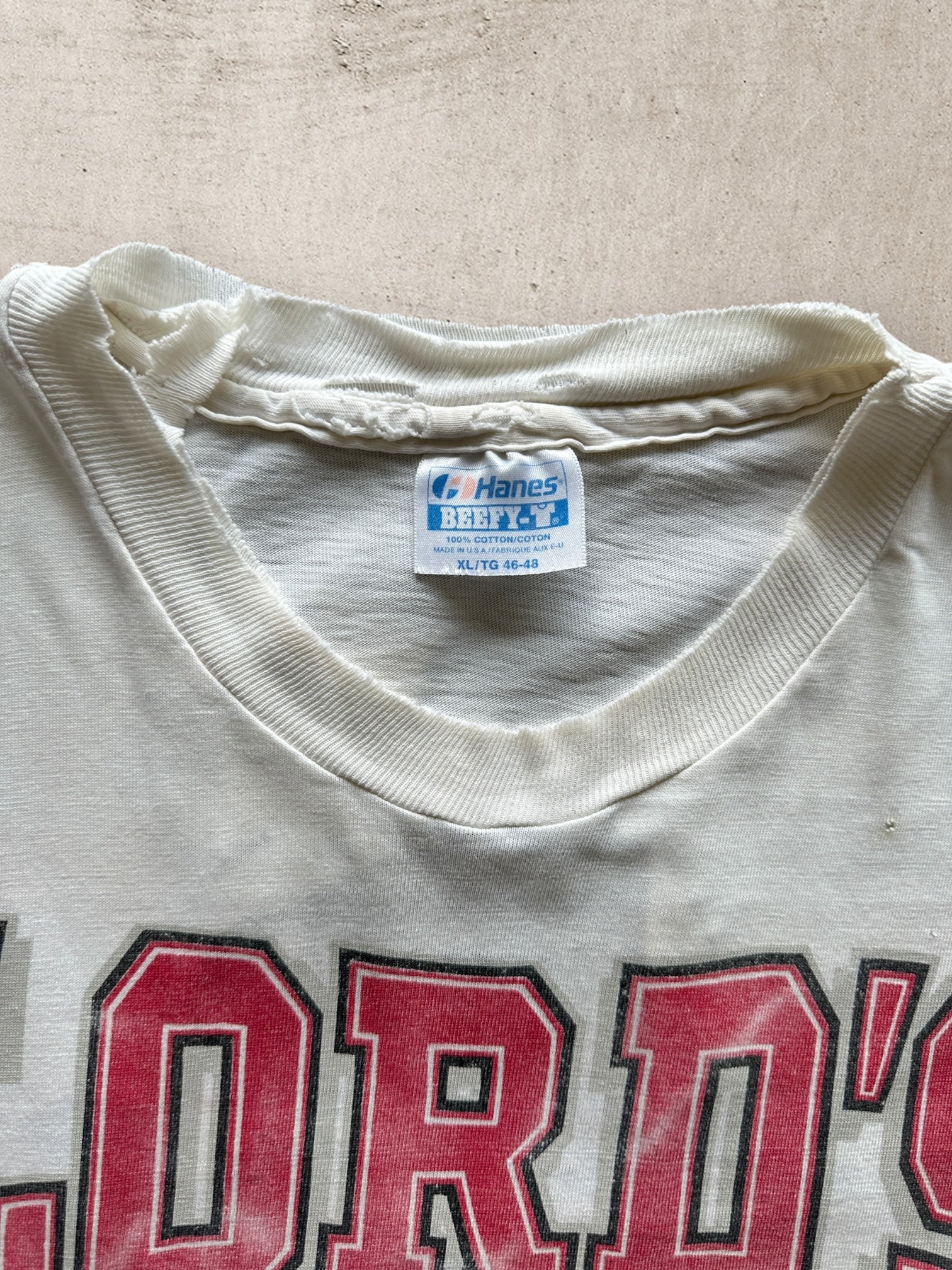 90s Lords Gym Distressed Graphic T-Shirt - XL
