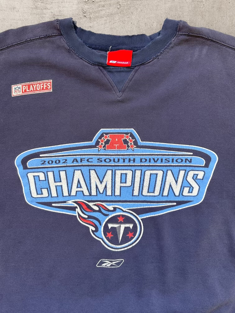 00s Reebok Tennessee Titans Distressed Crewneck - XL