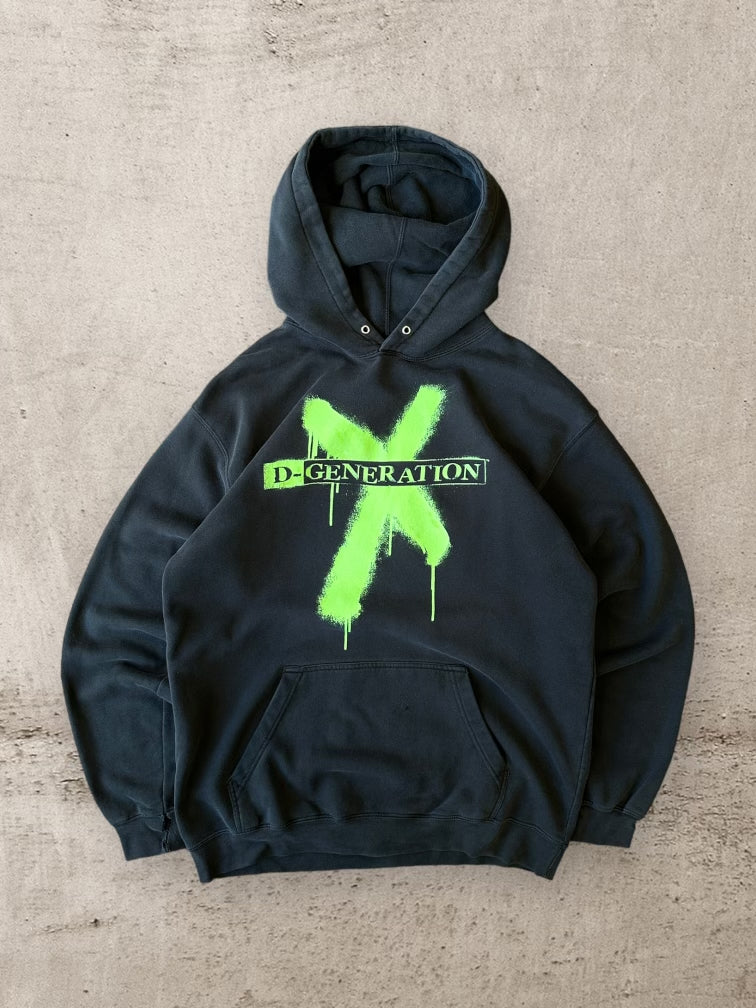 00s WWE D-Generation X Two Words Suck It Hoodie - Large
