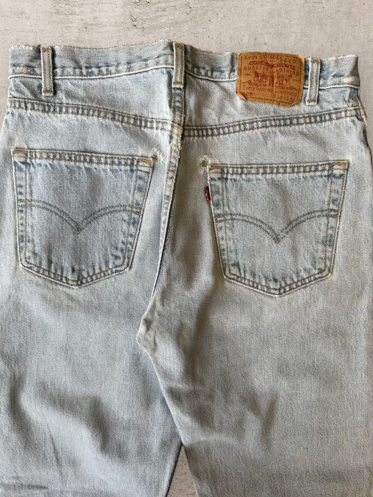 90s Levi’s 505 Light Wash Denim Jeans - 33x29