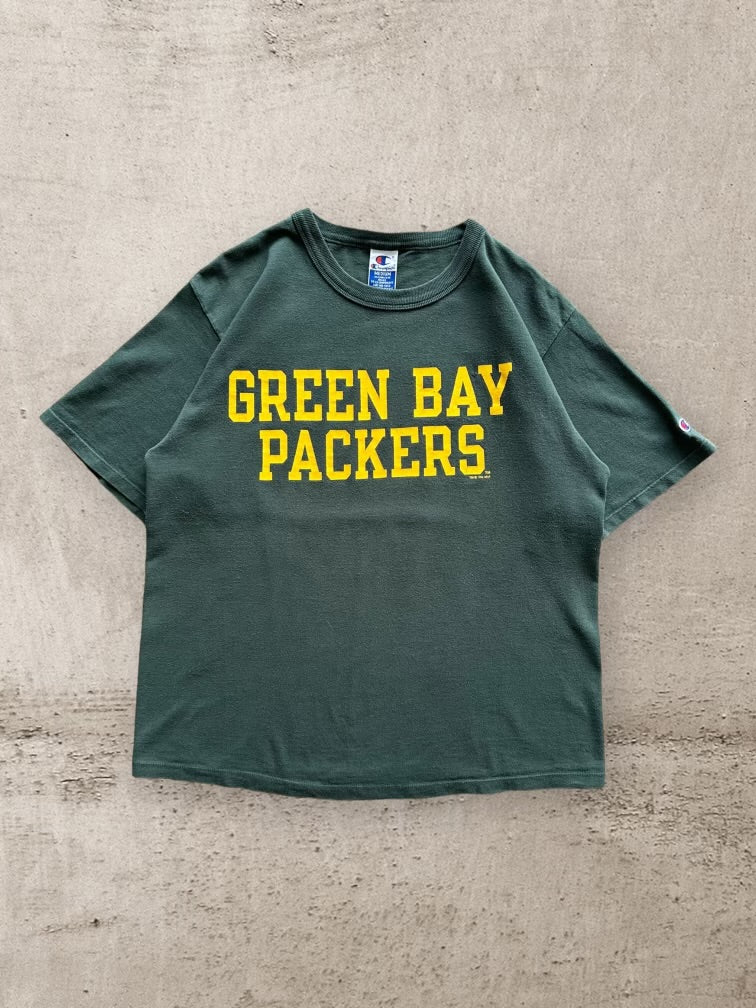 90s Champion Green Bay Packers Graphic T-Shirt - Medium