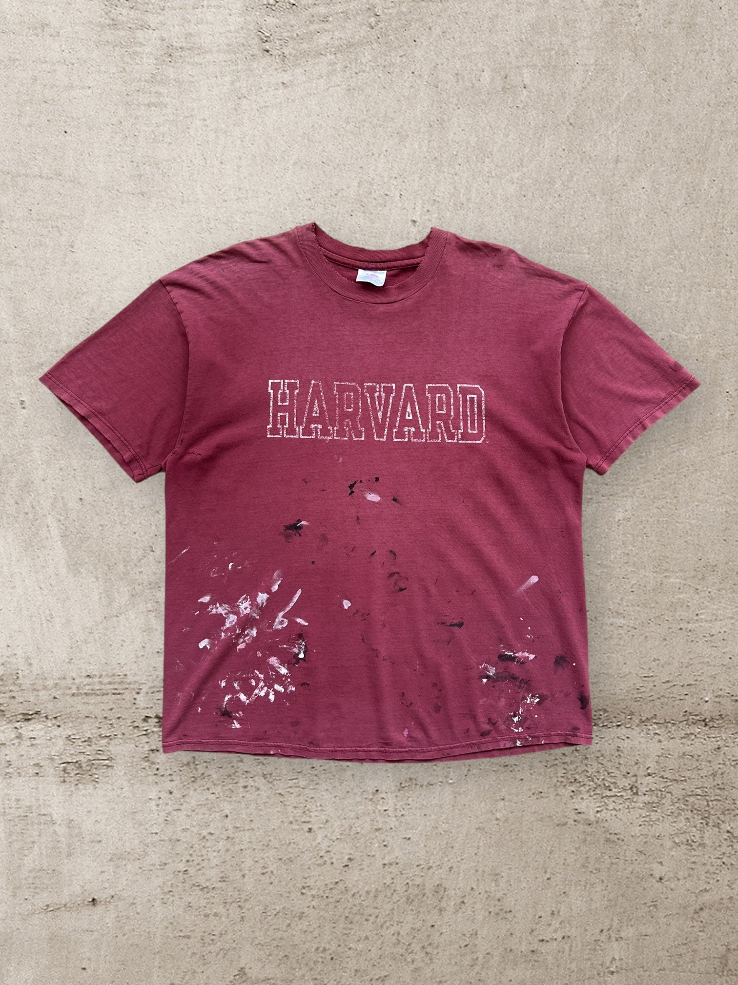 90s Champion Distressed Harvard T-Shirt - XL