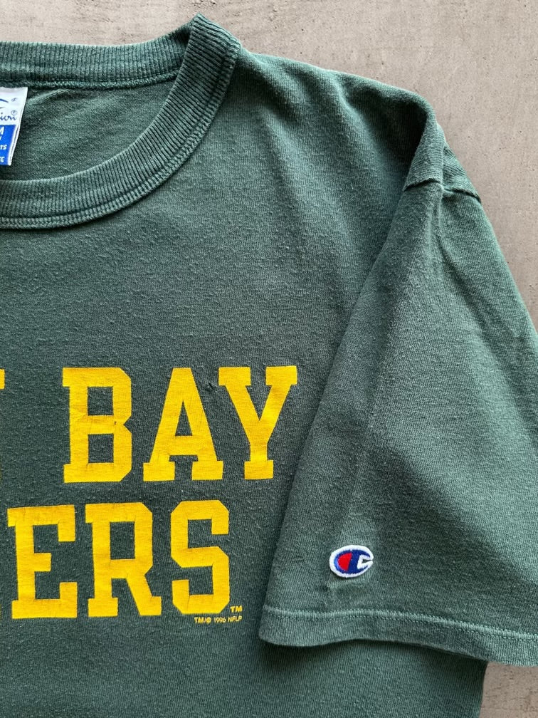 90s Champion Green Bay Packers Graphic T-Shirt - Medium